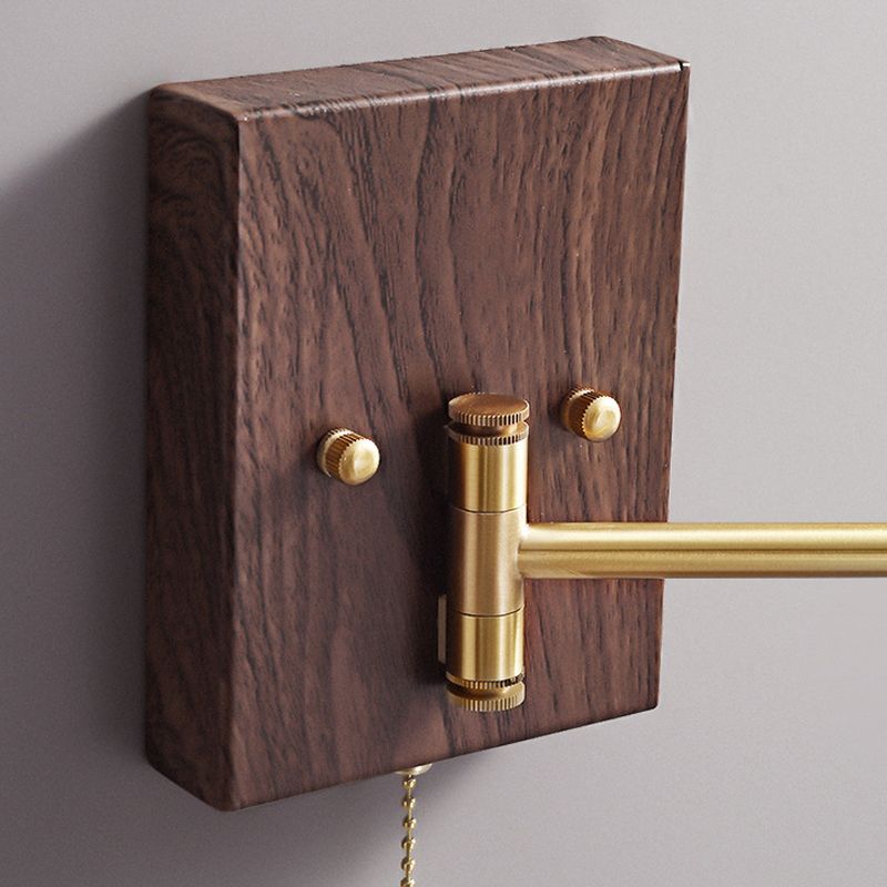 Simple Geometric Stone Wall Lamps Metal Wall Light Fixtures for Bedroom