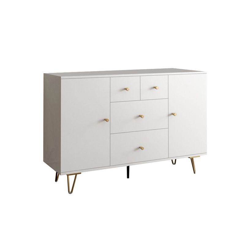 15.74" Wide Modern Accent Chest White Accent Cabinet with Drawers