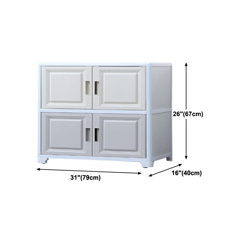 Modern Plastic Cabinets Sideboard Buffet Multicolored Living Room Buffet