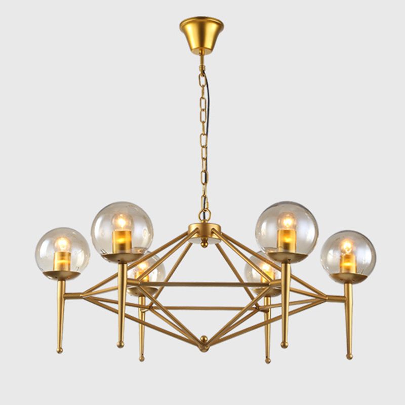 Pyramid Dinning Room Chandelier Pendant Light Glass Modernist Pendant Lighting Fixture