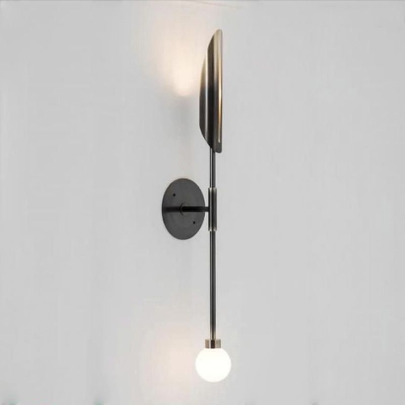 Lampada a parete a parete del globo postmoderno lampada a parete in vetro a monte per soggiorno
