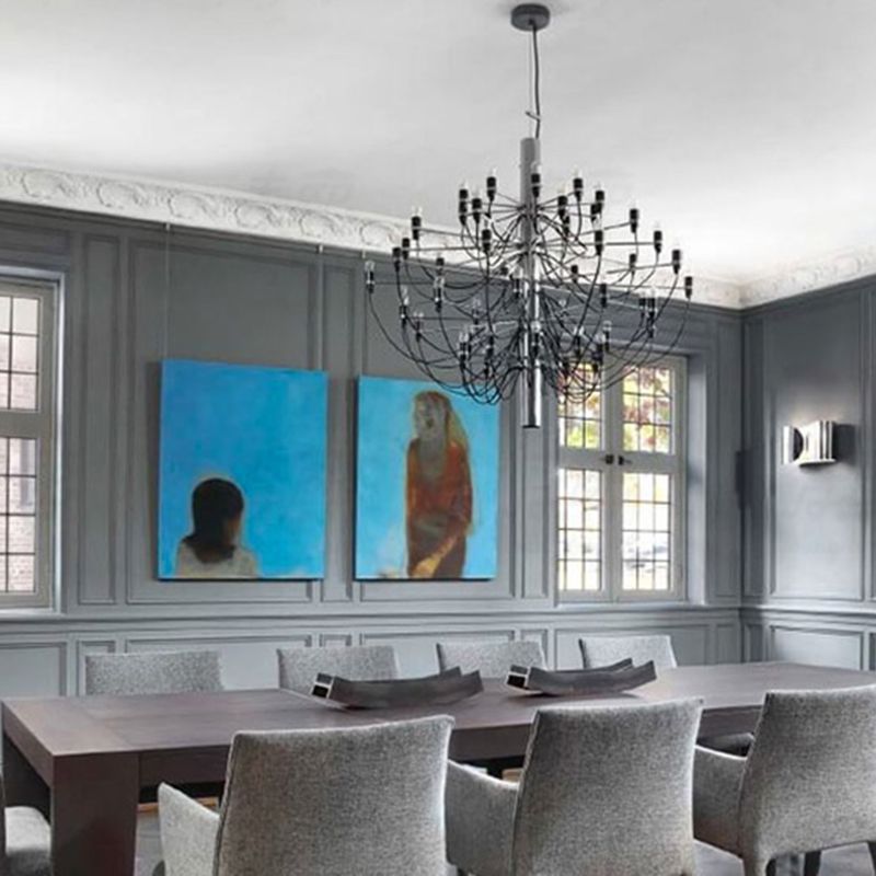 Style moderne suspendu en métal Spoutnik Pendant Light pour le salon