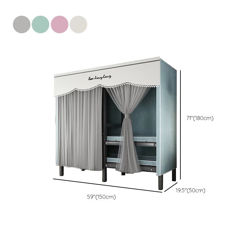 Foldable Metal Frame Wardrobe Wardrobe Freestanding Wardrobe with Garment Rod
