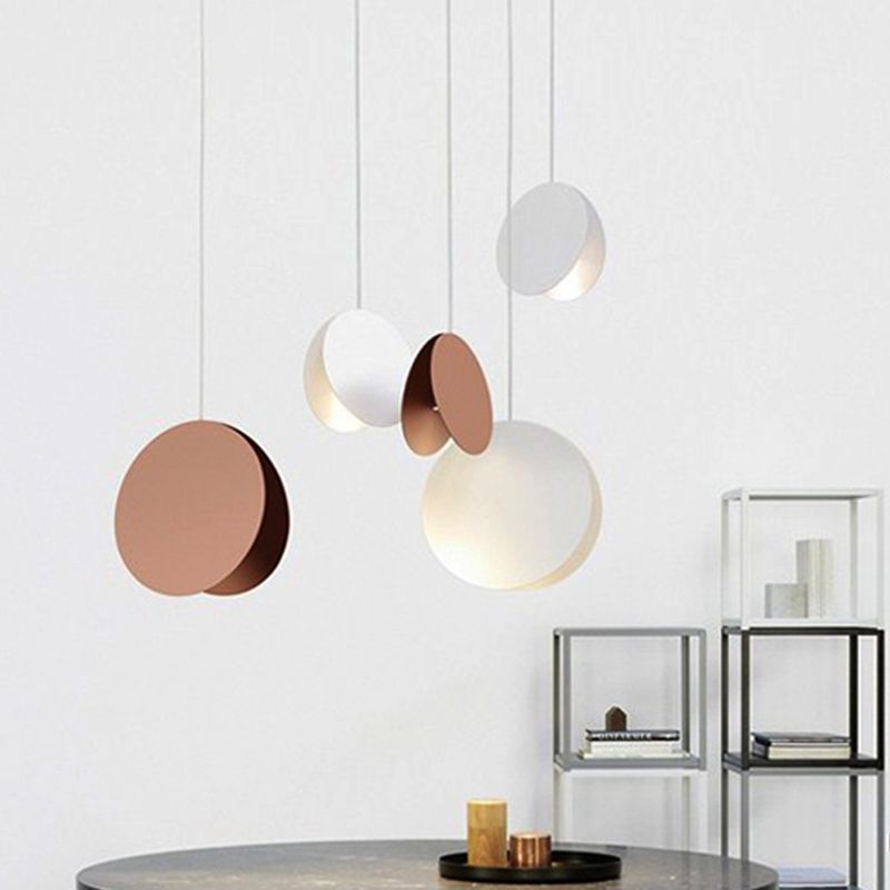 Folded Dinning Room Hanging Light Fixture Metal Contemporary Pendant Lighting Fixture