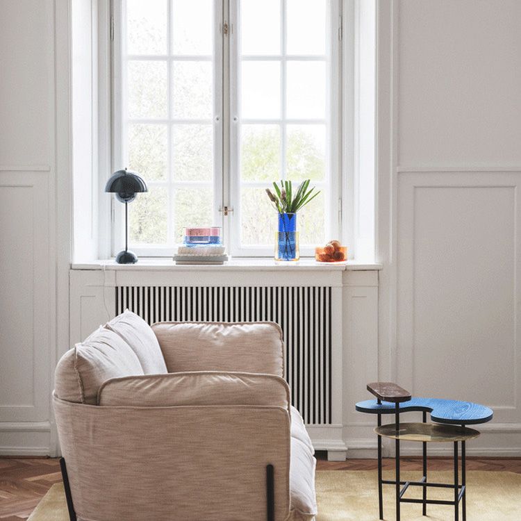 Paddestoelvormige creatieve metalen tafellamp 9,8 "Diameter Noordse macaroon-stijl bureau Licht voor slaapkamer