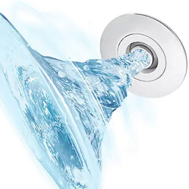 Contemporary Acrylic Corner Bath Tub White Tub with Internal Drain