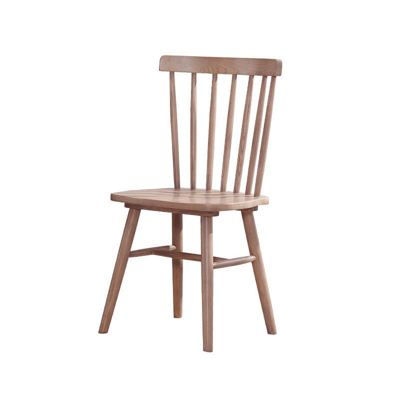 Scandinavian Armless Side Chair Wood Dining Side Chair for Home