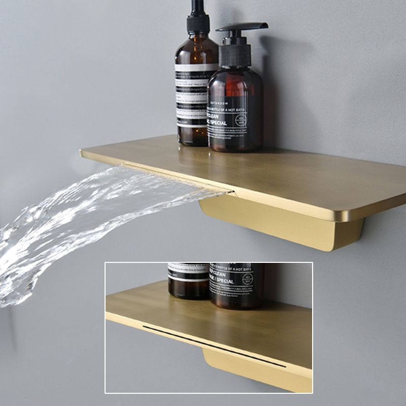 Modern Shower System Brass Temperature Control Fixed Shower Head Shower Combo