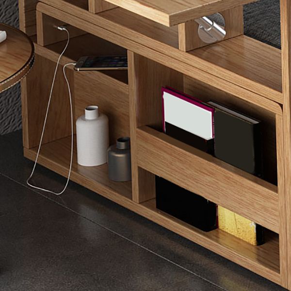 Contemporary Futon Sofa Bed Square Arms Cushion Back with Storage Yellow Fabric