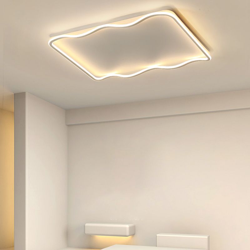 Metal Geometric Flush Mount Fixture Modern Flush Light Fixture for Living Room