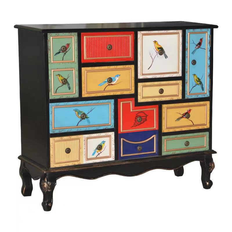 Coastal Storage Chest Manufactured Wood Dresser for Bedroom , 39.78" X 15.6" X 35.88"