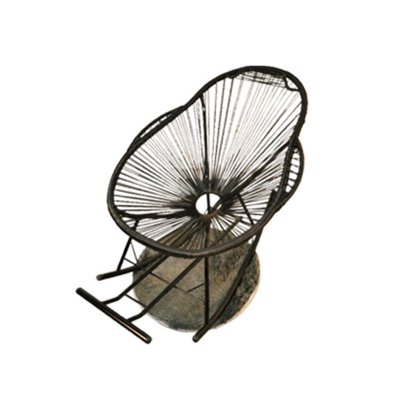 Iron Base Modern Recliner Rocking Chair Leisure Lazy Chair for Balcony Garden