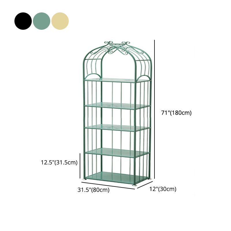 Iron Scandinavian Etagere Bookshelf Vertical Open Bookshelf for Living Room