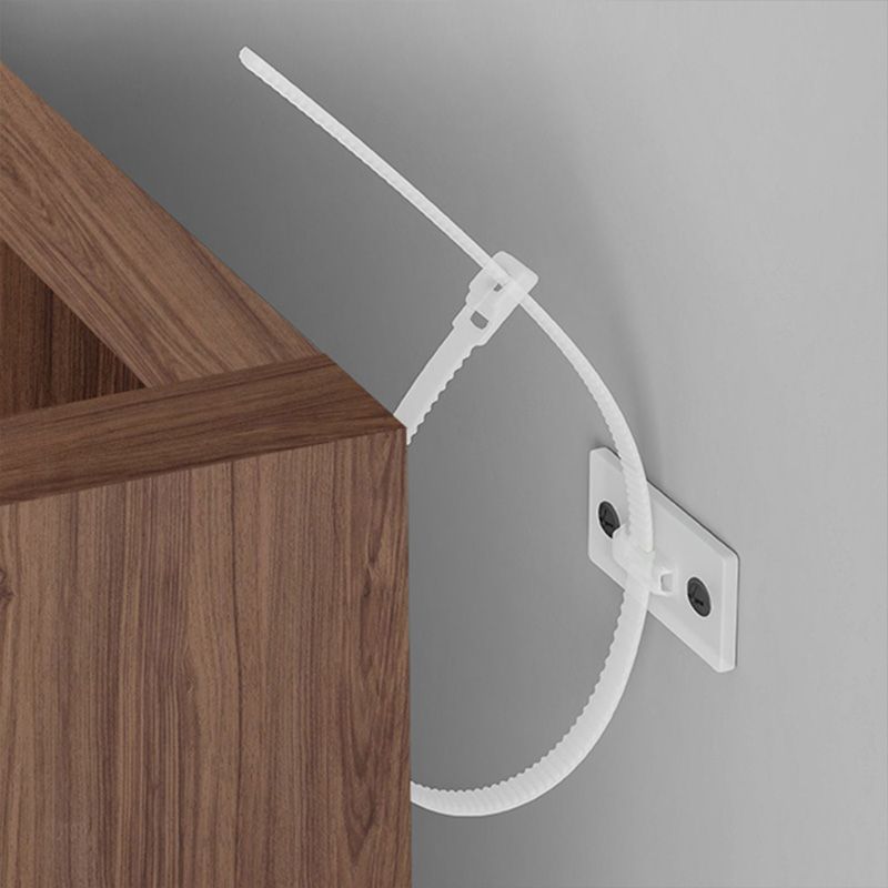 Closed Back Scandinavian Bookcase Engineered Wood Standard Bookshelf