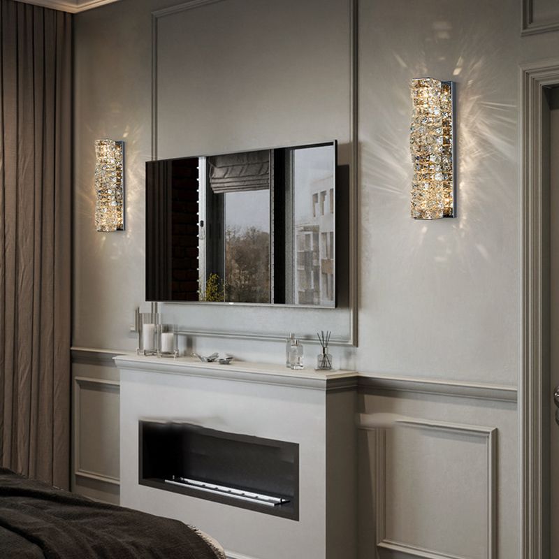 Crystal LED Wall Sconce Post-Modern Wall Light Fixture for Bedroom