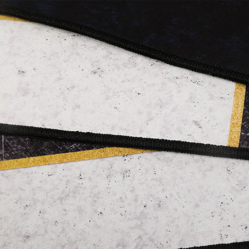 Minimalistische woonkamer Tapijt tapijt multi-kleuren geometrisch patroon binnen tapijt synthetisch niet-slip achtersteuning stain-resistent tapijt