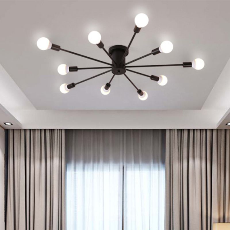 Plafonnier Light Aymat de style loft metal exposée