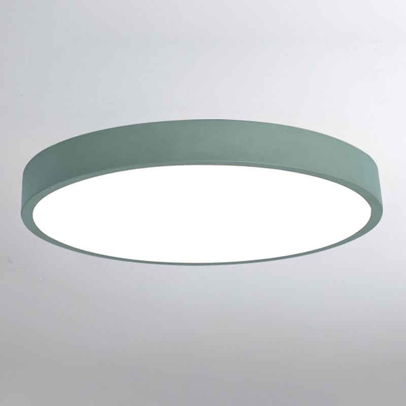 Moderne Macaroon Stil Led Flush Deckenleuchten Runde Form Acryl Flush Mount Lichter