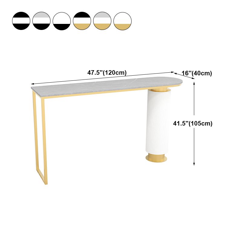 Table à manger du bar contemporain à double piédestal à hauteur de bar à hauteur