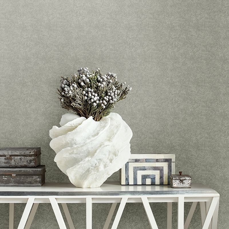 Pastel Color Solid Wallpaper Roll Water Resistant Contemporary Bedroom Wall Covering