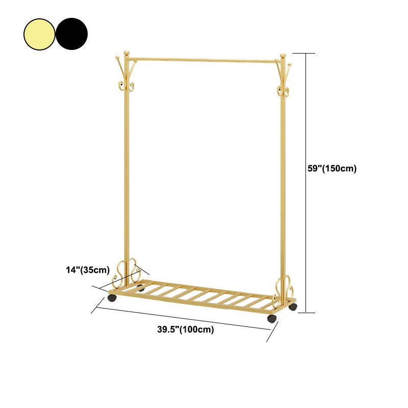 Glam Coat Hanger Metal No Distressed Entryway Kit With Storage Shelving