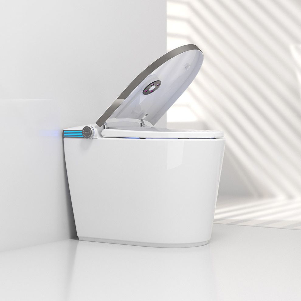 Modern All-In-One Toilet Bowl Siphon Jet Toilet with Soft-Close Seat for Bathroom