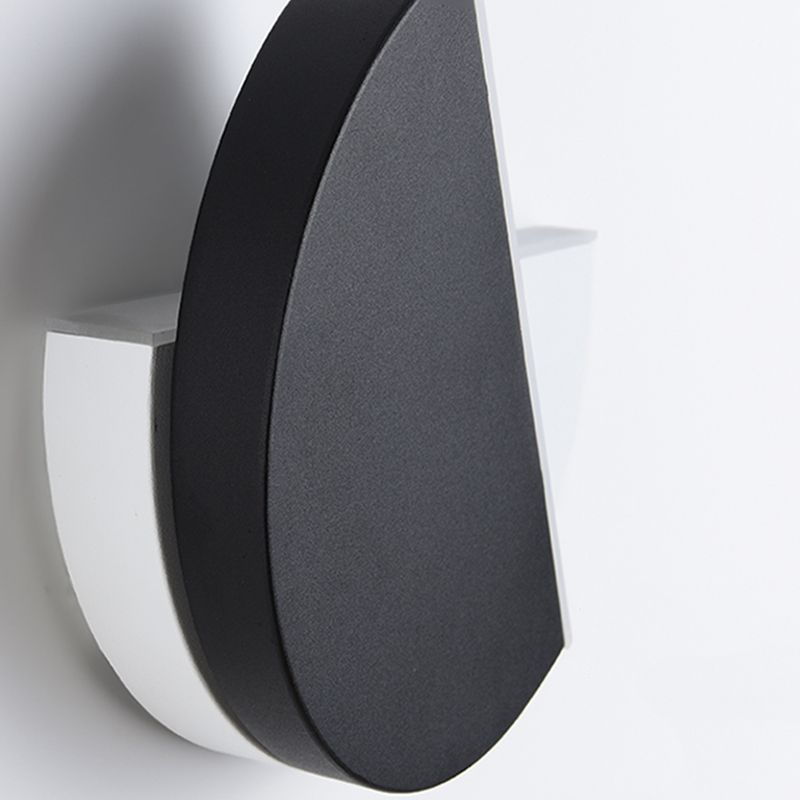 1-Light Black Minimalism Sconce Light Fixtures Iron Wall Lamp Sconce for Bedroom