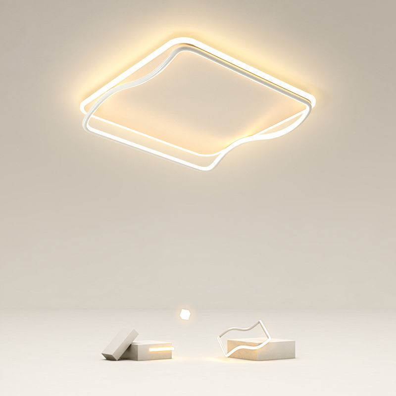 Fixation de la lumière du Square Fixtures de lumière Acrylique Simplicité moderne Simplicité-Fixation du Mont Light pour la chambre