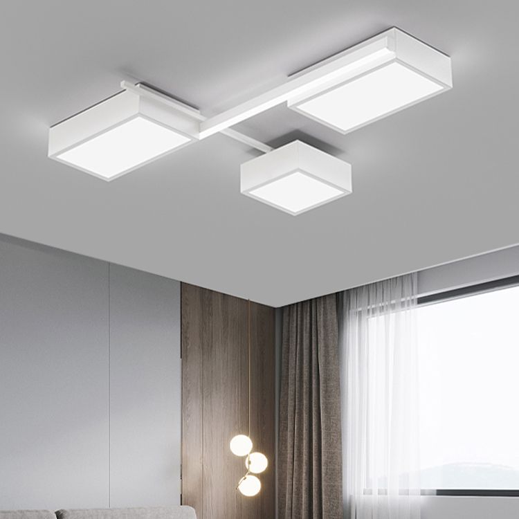 Éclairage encastré contemporain Plafonniers encastrés à LED multi-têtes noirs