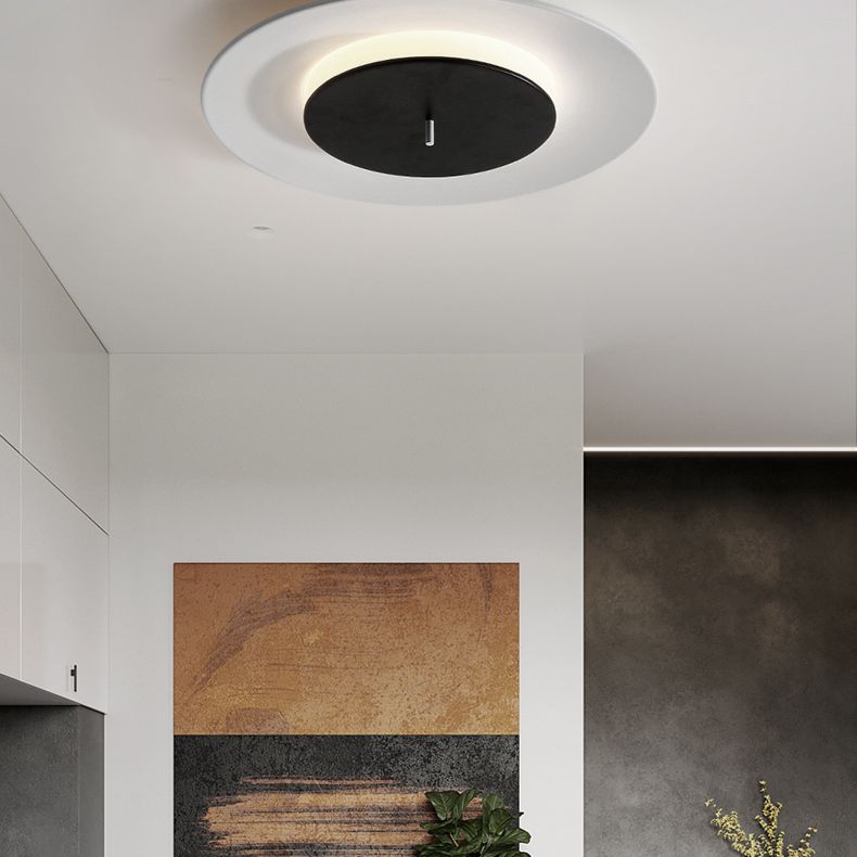 Dubbele ringen plafondinbouwlampen Modern acryl 1-lichts plafondlamp