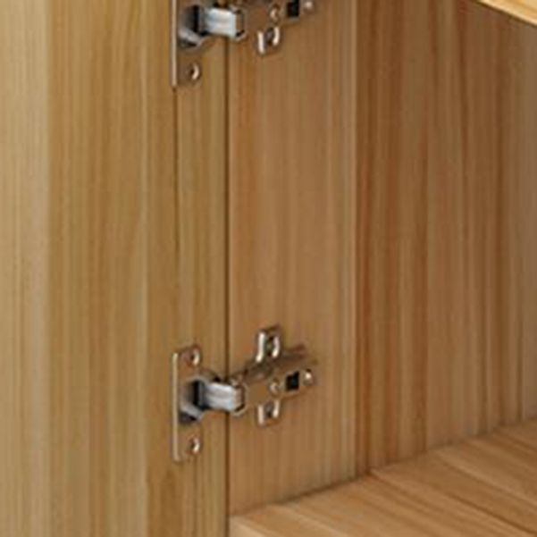 Metal and Wooden Book Shelf Etagere Open Study Room Shelf Bookcase with Doors