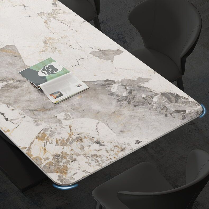 Designer Style Sintered Stone Top Dining Set 1/2/4/5/7 Pieces Dining Table with Chairs