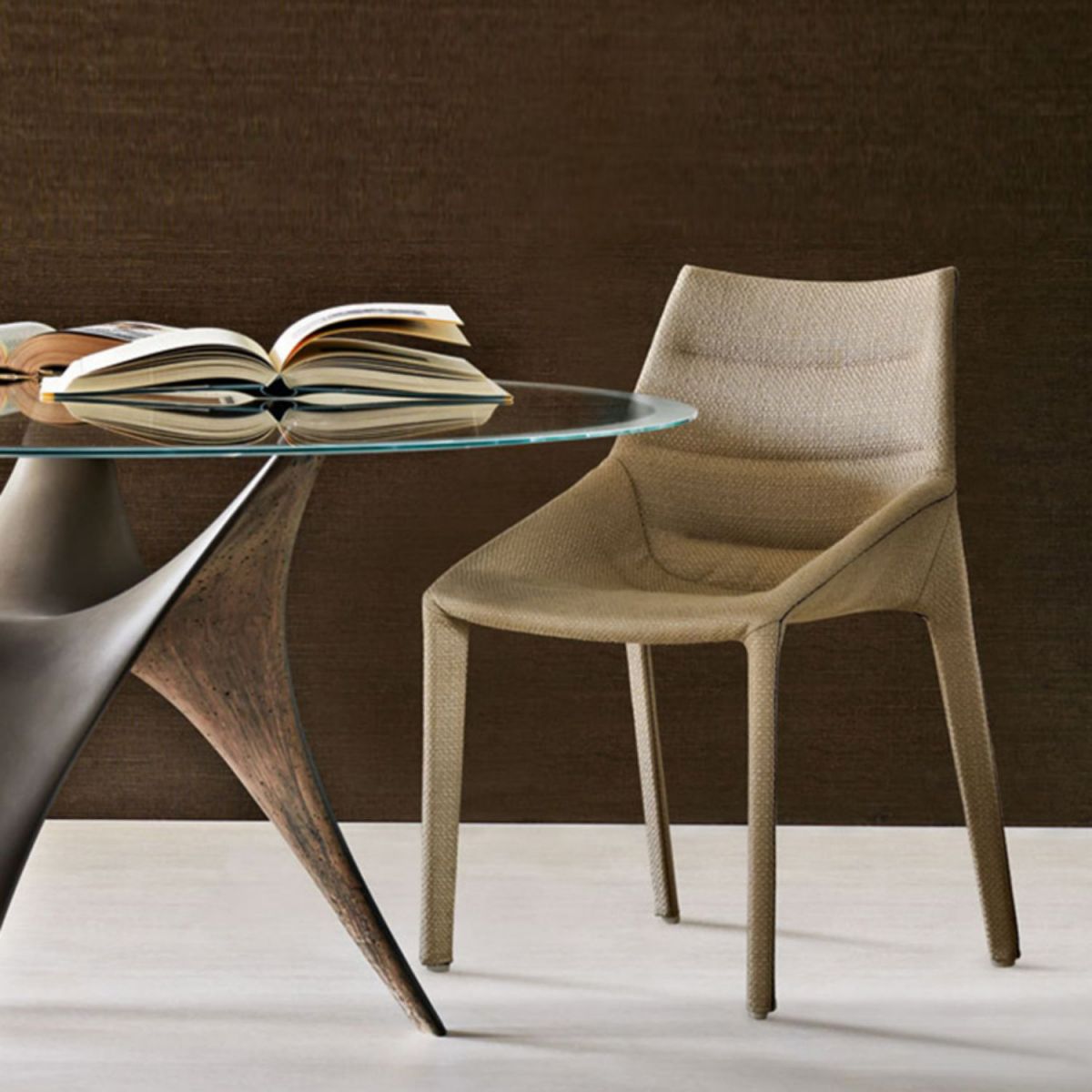 Upholstered Side Dining Chairs Faux Leather Side Chair Set for Home