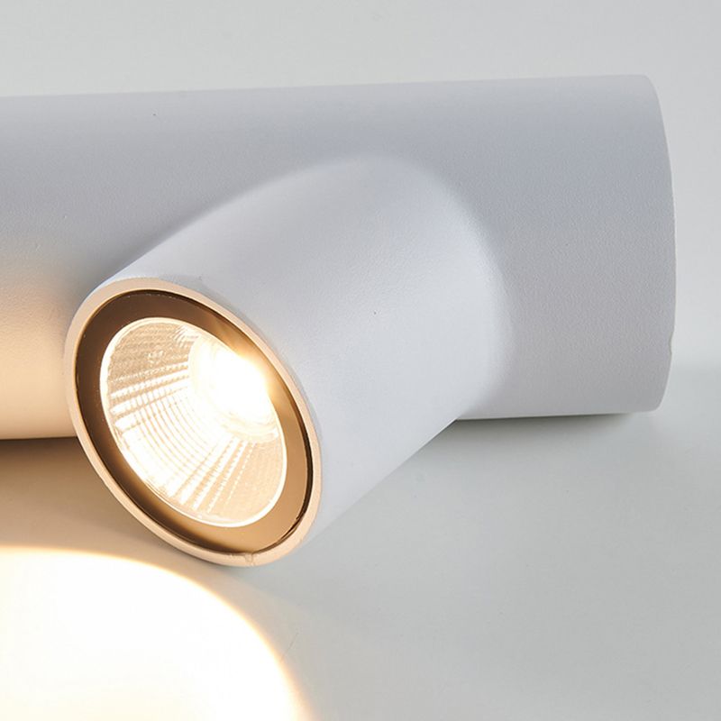 Modernism Single White/Black Wall Mounted Sconce Metallic Wall Light for Bedroom