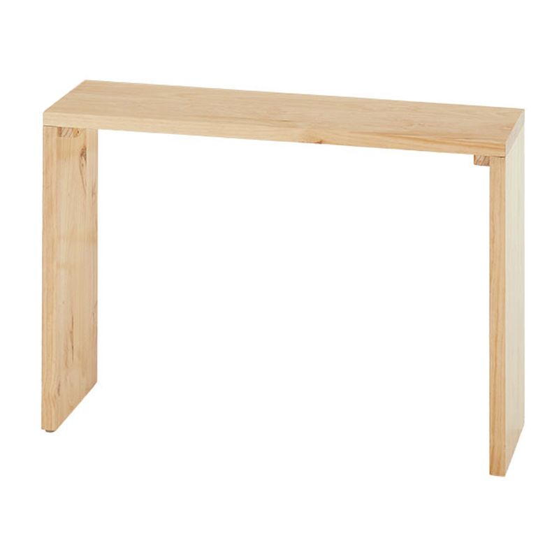 Modern Wood Bar Table Solid Wood Top Bistro Pub Table for Living Room