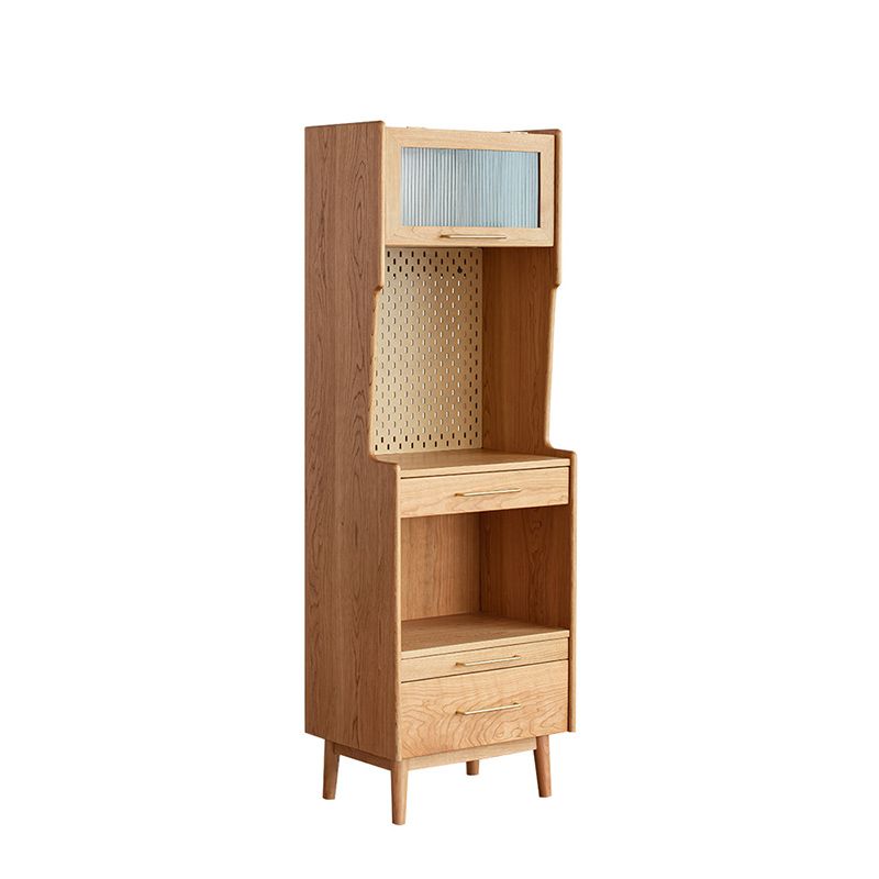 Mid-Century Modern Pine Accent Chest Solid Wood Rectangle Chest
