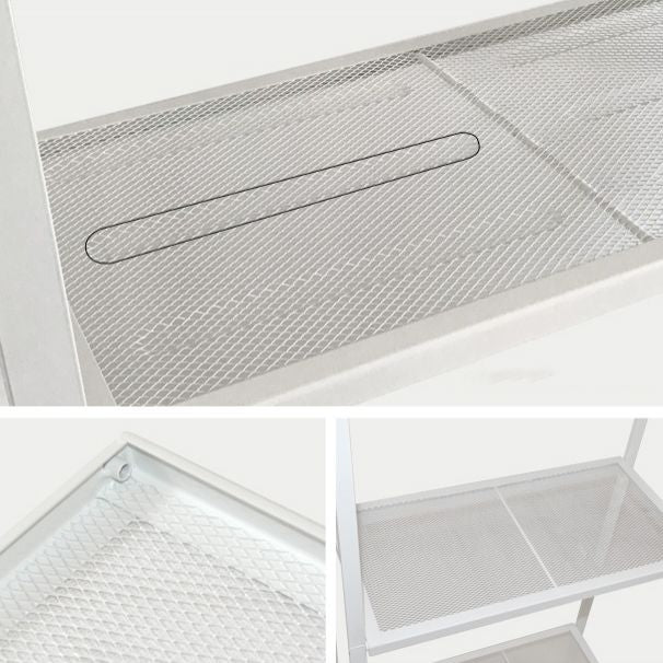 Scandinavian Open Ladder Bookshelf Metal Bookcase for Living Room