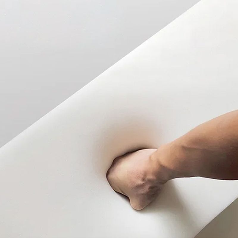 Modern Indoor Side Chair with Grey Metal Legs Faux Leather Dining Chair for Home