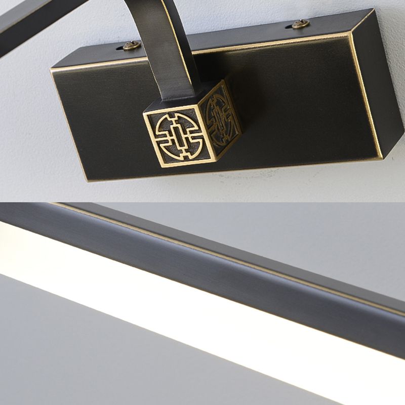 Style minimaliste moderne Séponction murale rationalisée Copper Copper Flush Mount Murce pour la salle de bain