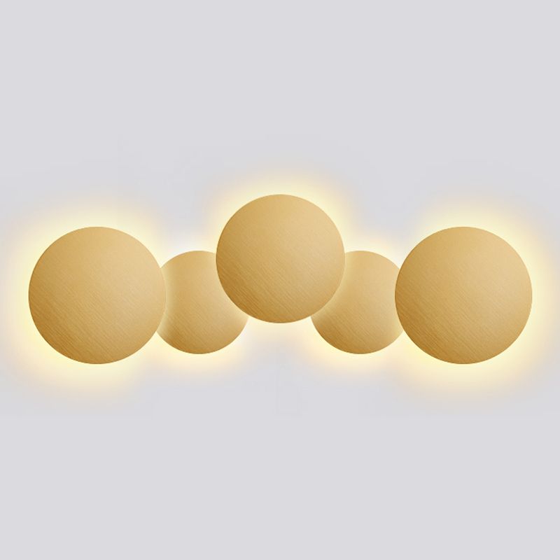 Circle Sconce Light Fixture Modern Style LED Metal Wall Sconce Lighting