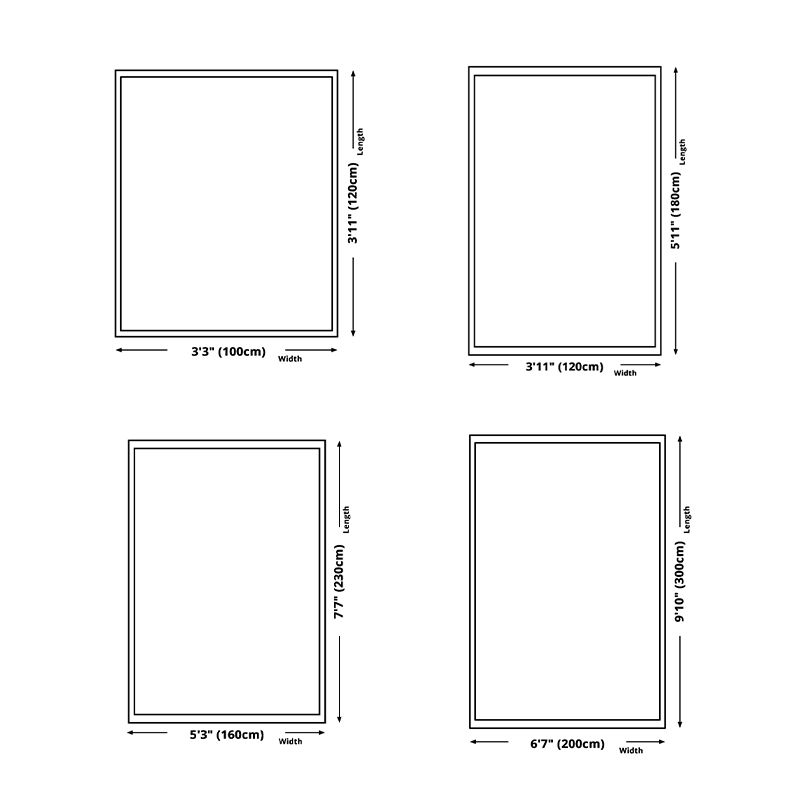 Orange Contemporary Rug Polyester Graphic Rug Non-Slip Backing Rug for Living Room