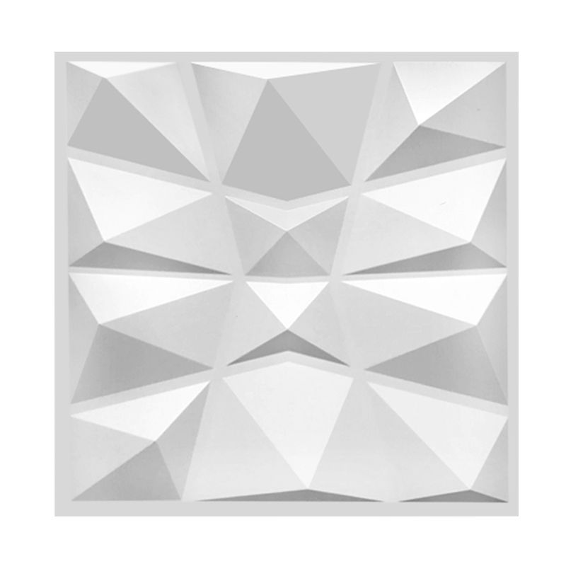 Modern Tin Backsplash Paneling Smooth Upholstered Wall Ceiling in Black and White