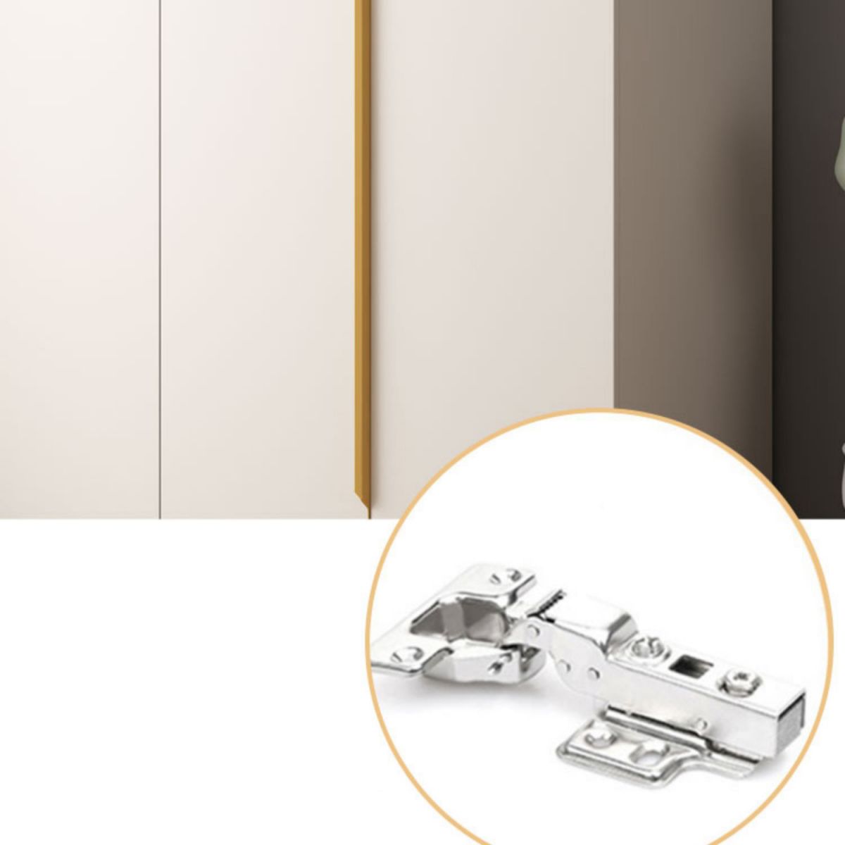 Modern Hinged Wardrobe Closet White Engineered Wood Wardrobe Armoire