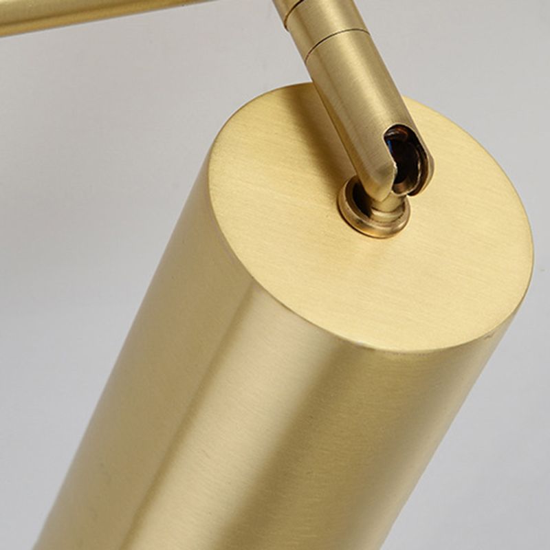 Postmodern Simplicity Cylinder Vanity Sconce Lights Brass Wall Mount Light Fixture for Bathroom