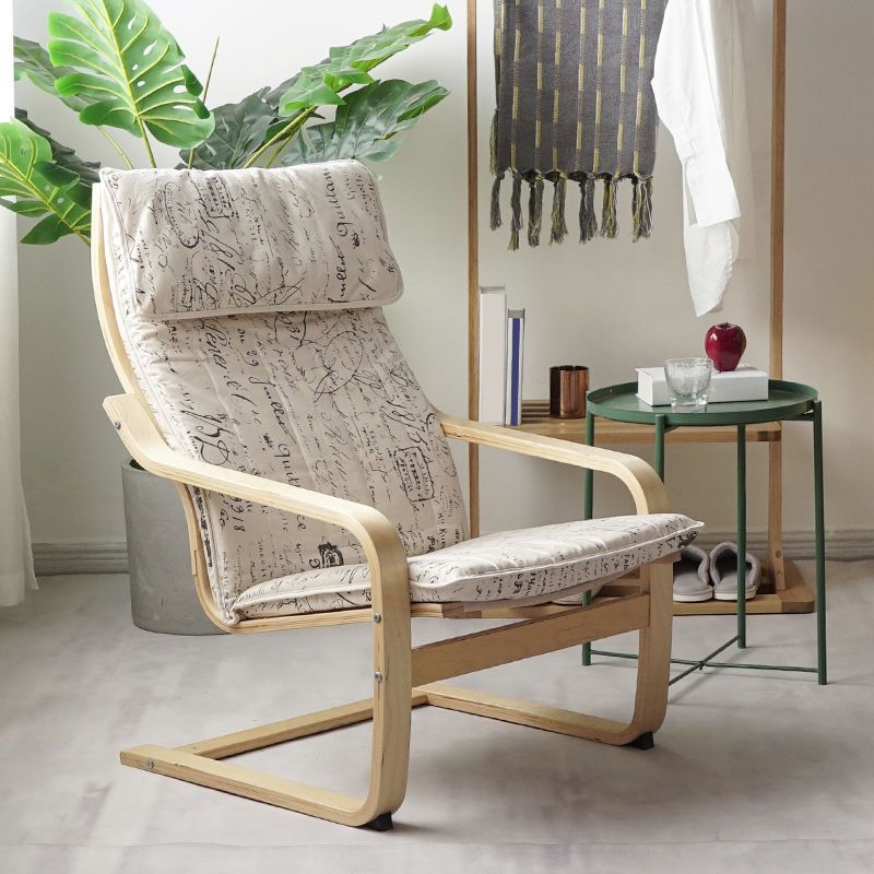 26.77"L x 32.28"W x 38.58"H Modern Cushion Back Sloped Arms Chair