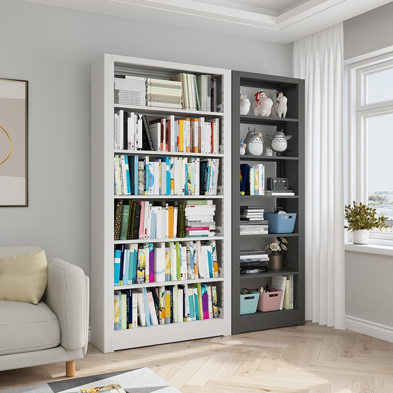 6-Tier Steel Matte Finish Bookcase Standard 79-inch Bookshelf