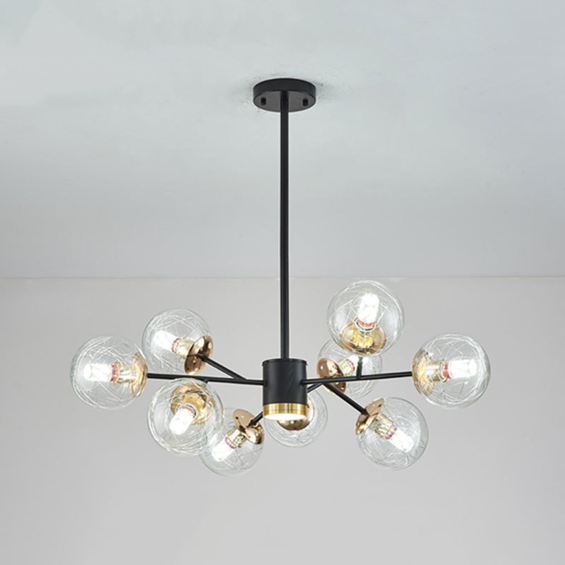 Luminaires de pendentif en verre sphérique