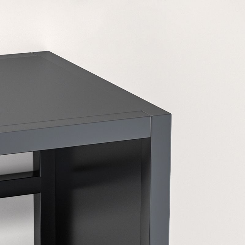 Modern Metal Bookshelf Open Shelf Bookcase with Rectangular Shelves