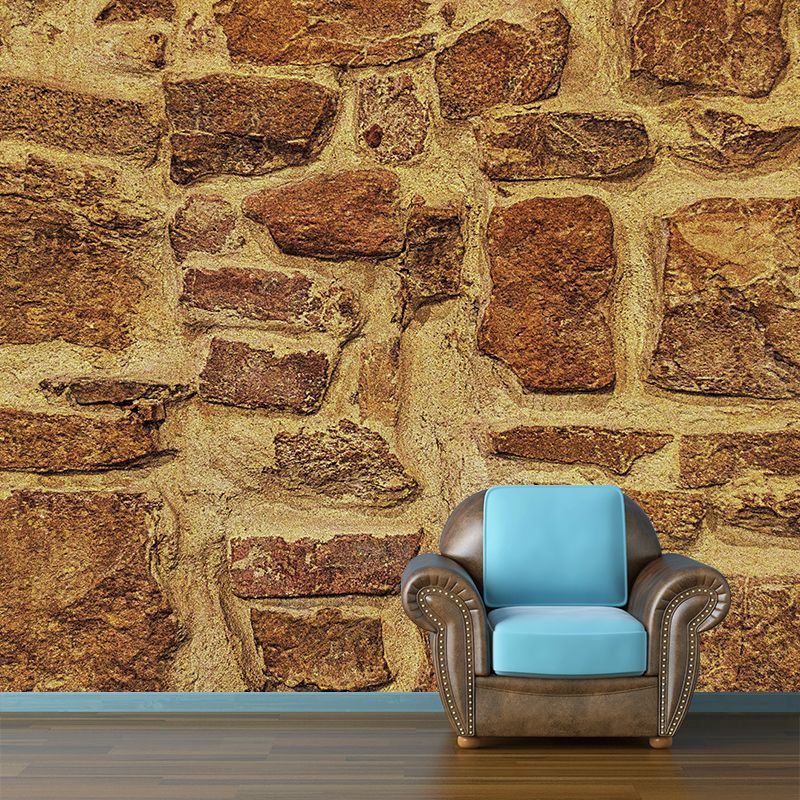 Industrial Style Brick Wallpaper Murals Stain Resistant Living Room Wall Covering