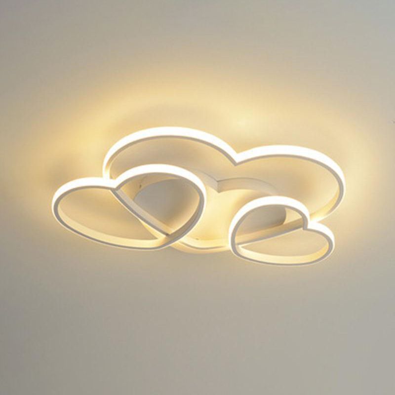 Modern Style Ceiling Light Lovely Color Linear Flush Mount Light Fixture for Bedroom